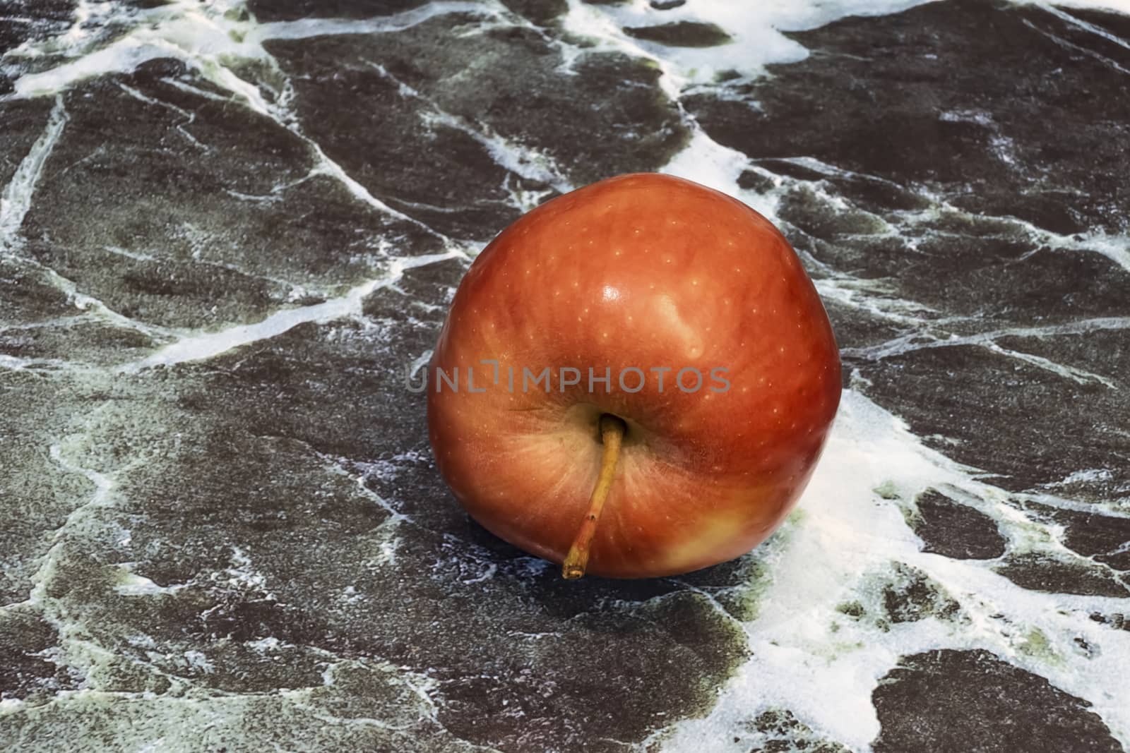 close up ready to eat apple fruit on background