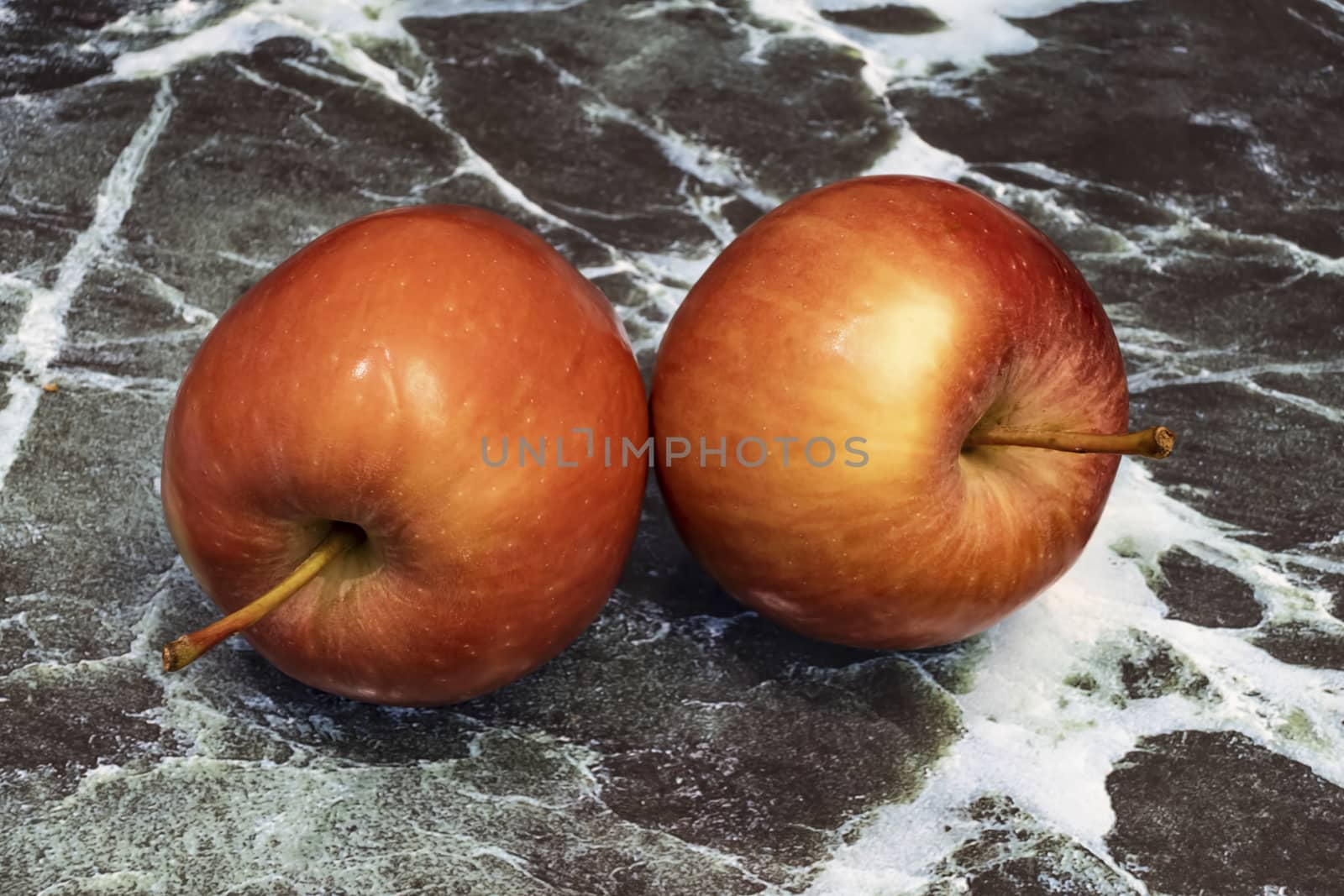 close up ready to eat apple fruit on background