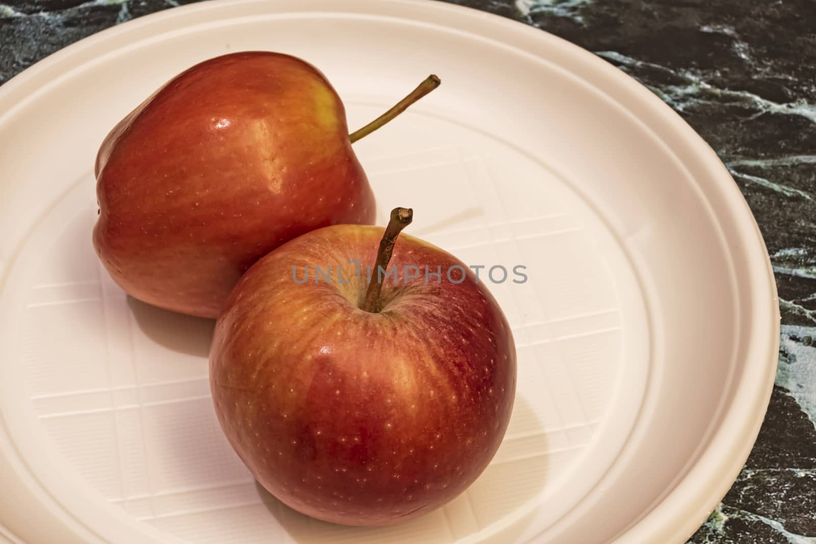 close up ready to eat apple fruit on background