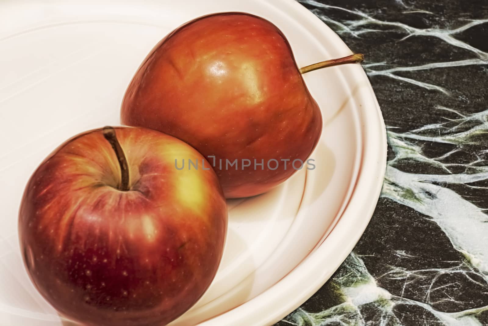 close up ready to eat apple fruit on background