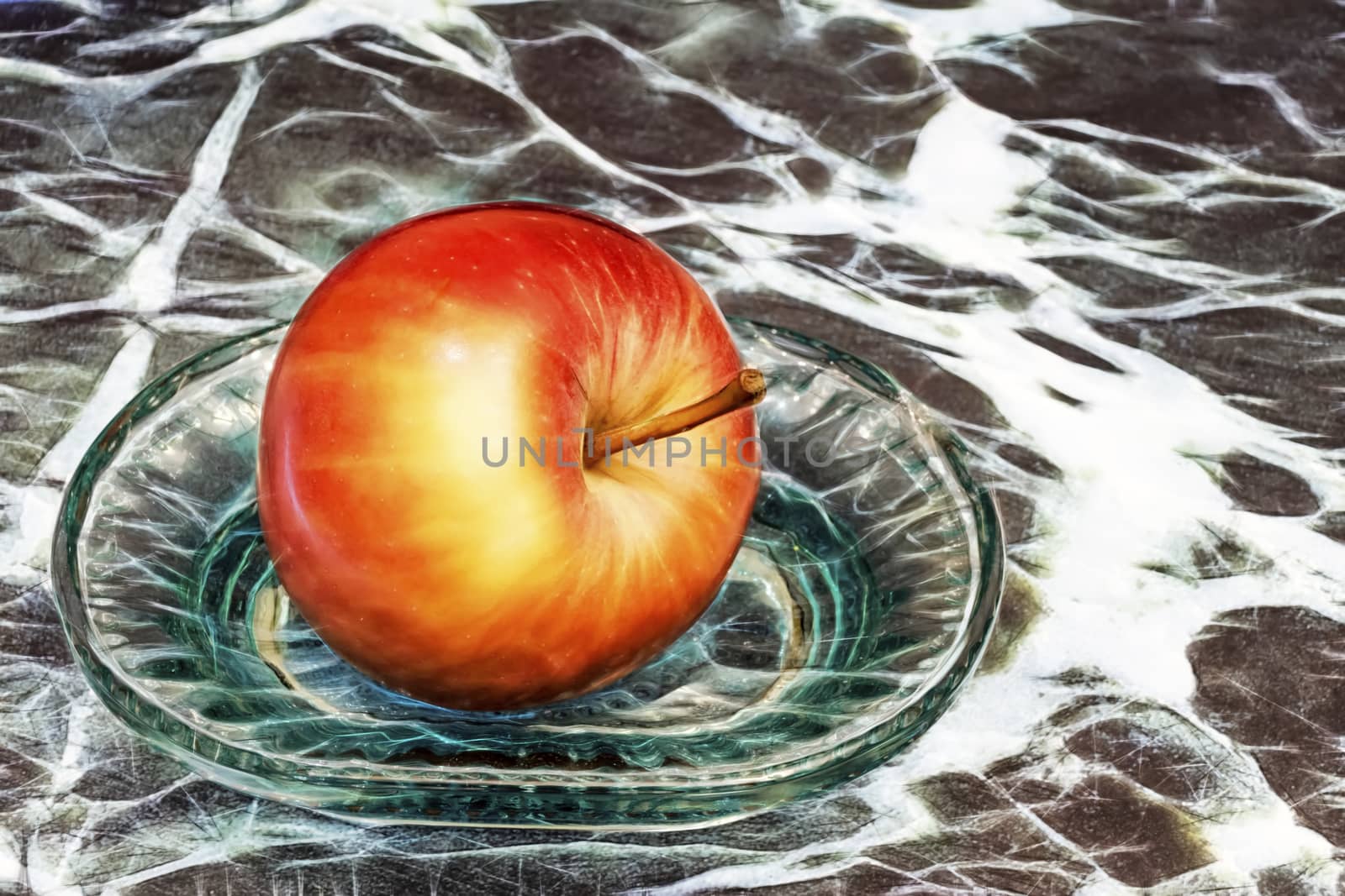 close up ready to eat apple fruit on background