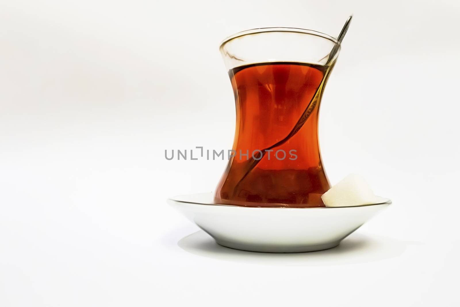 ready to drink traditional turkish tea in glass cup