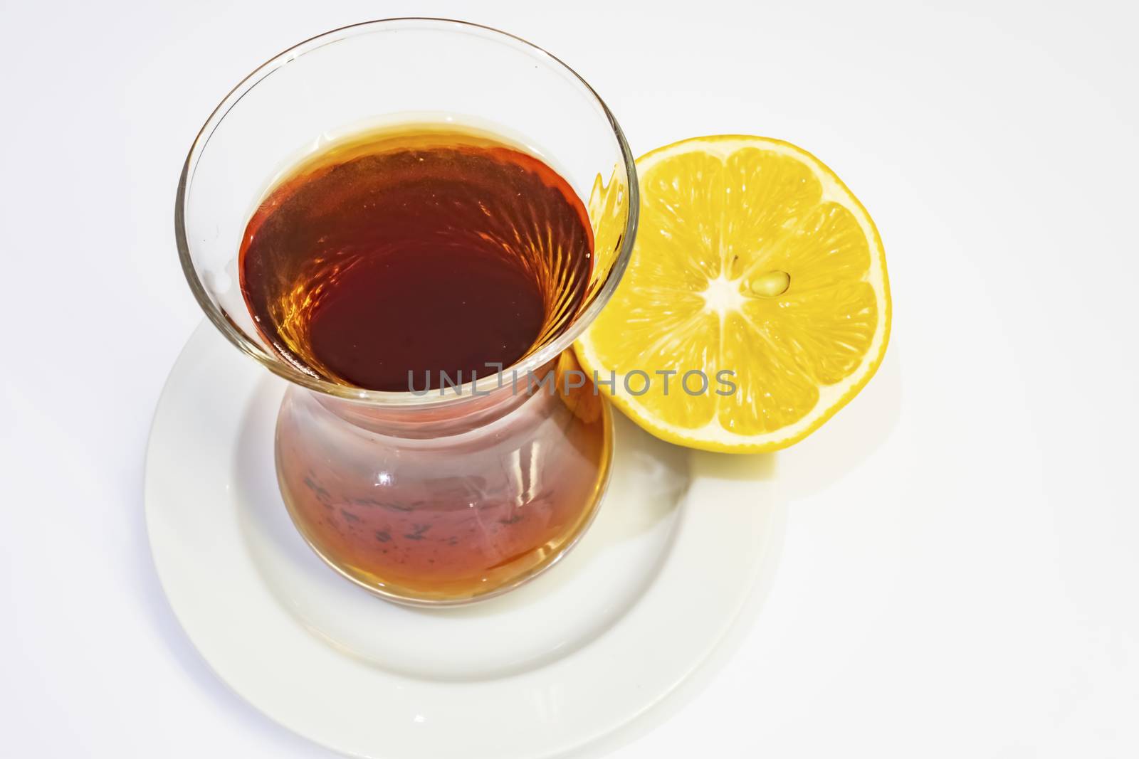 ready to drink traditional turkish tea in glass cup