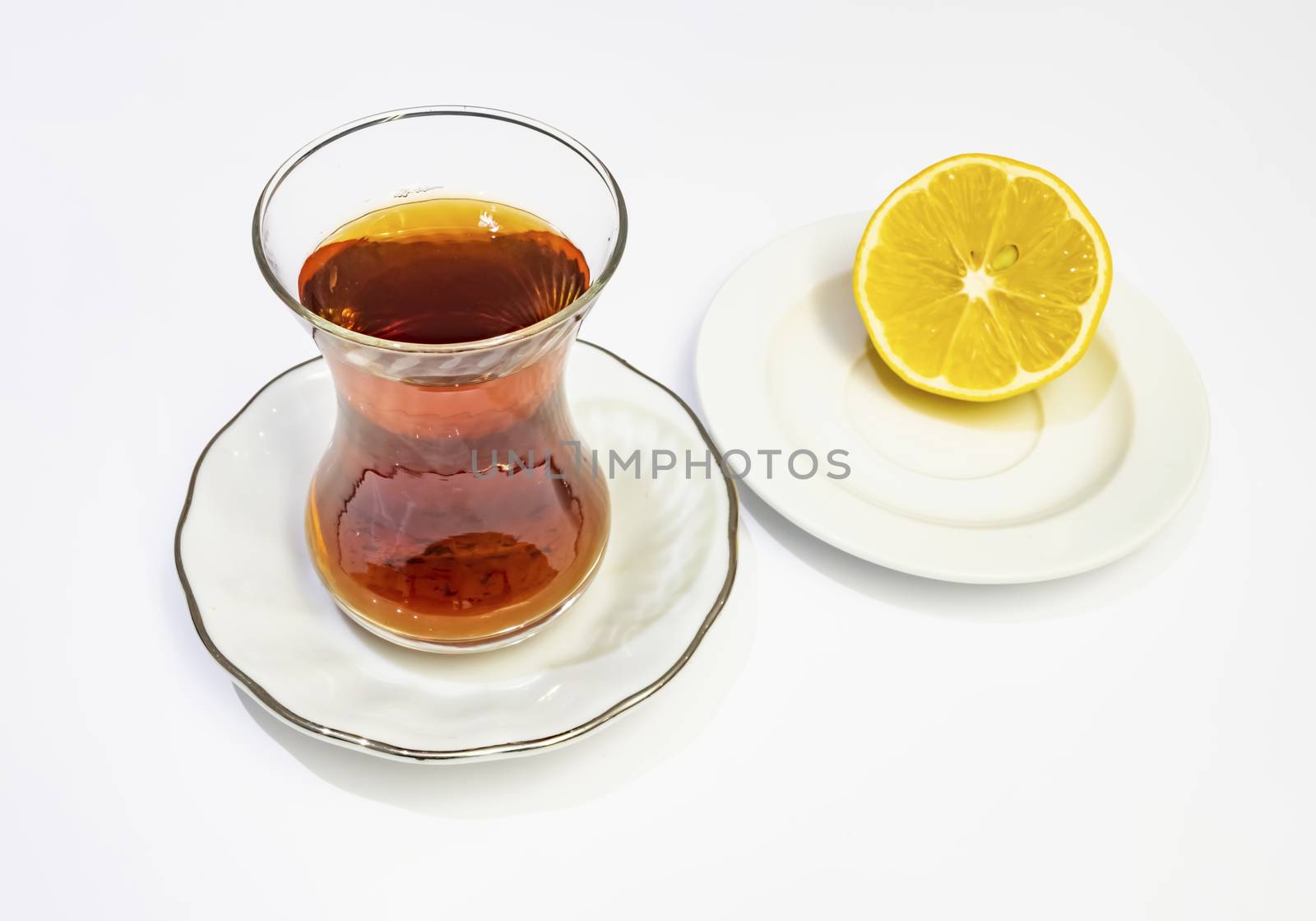 ready to drink traditional turkish tea in glass cup
