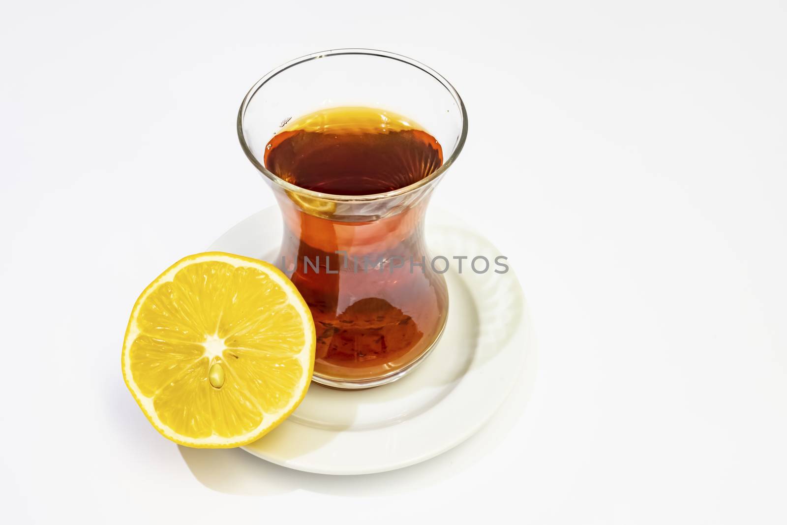 ready to drink traditional turkish tea in glass cup