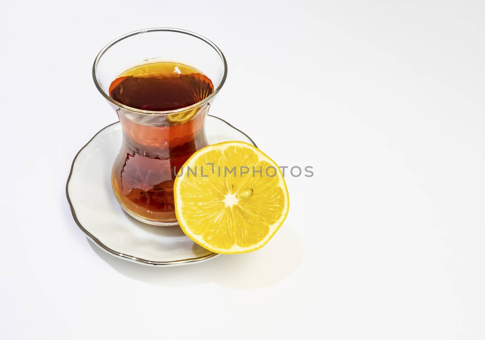 ready to drink traditional turkish tea in glass cup