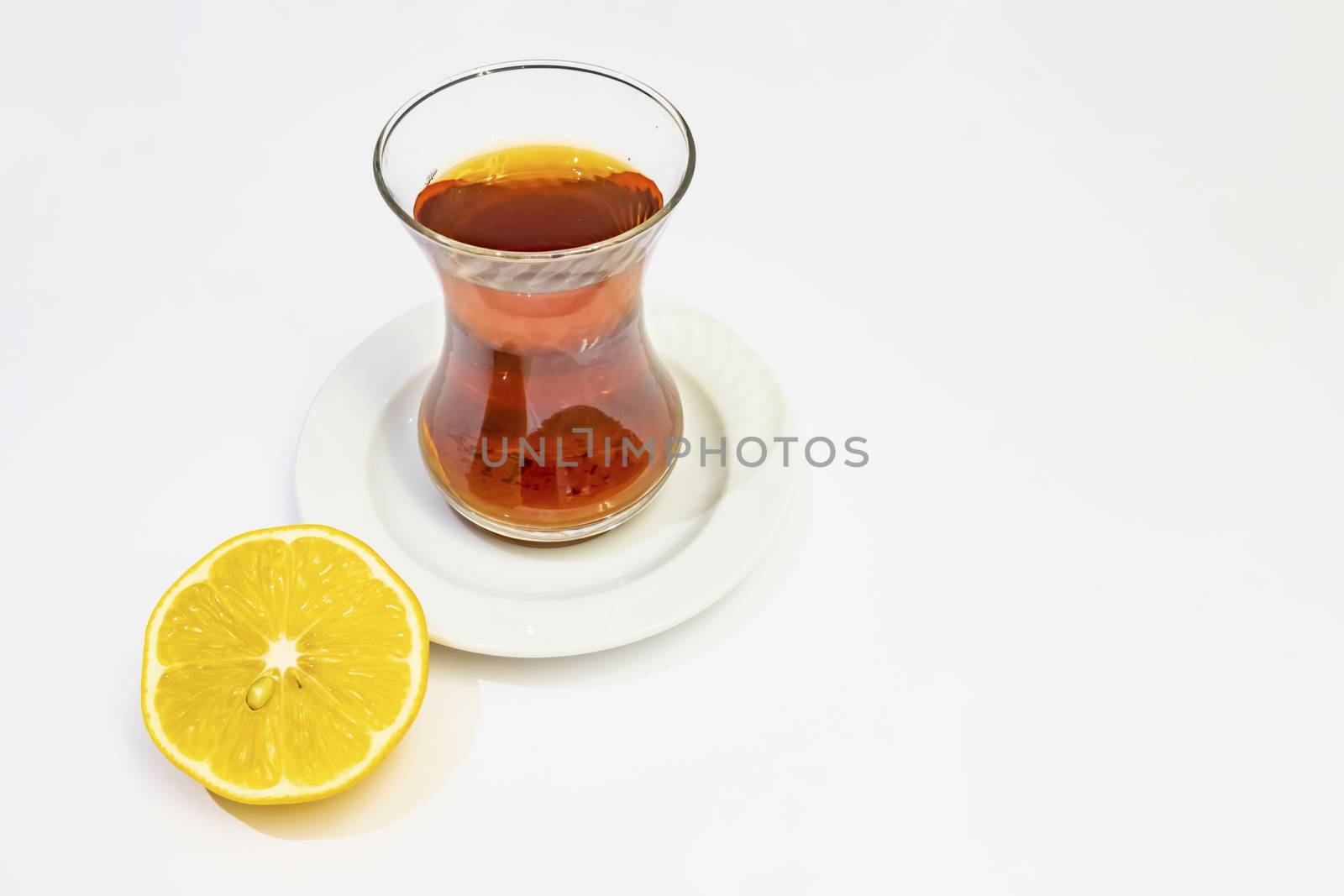 ready to drink traditional turkish tea in glass cup
