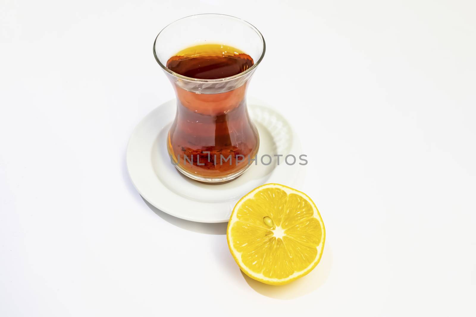 ready to drink traditional turkish tea in glass cup
