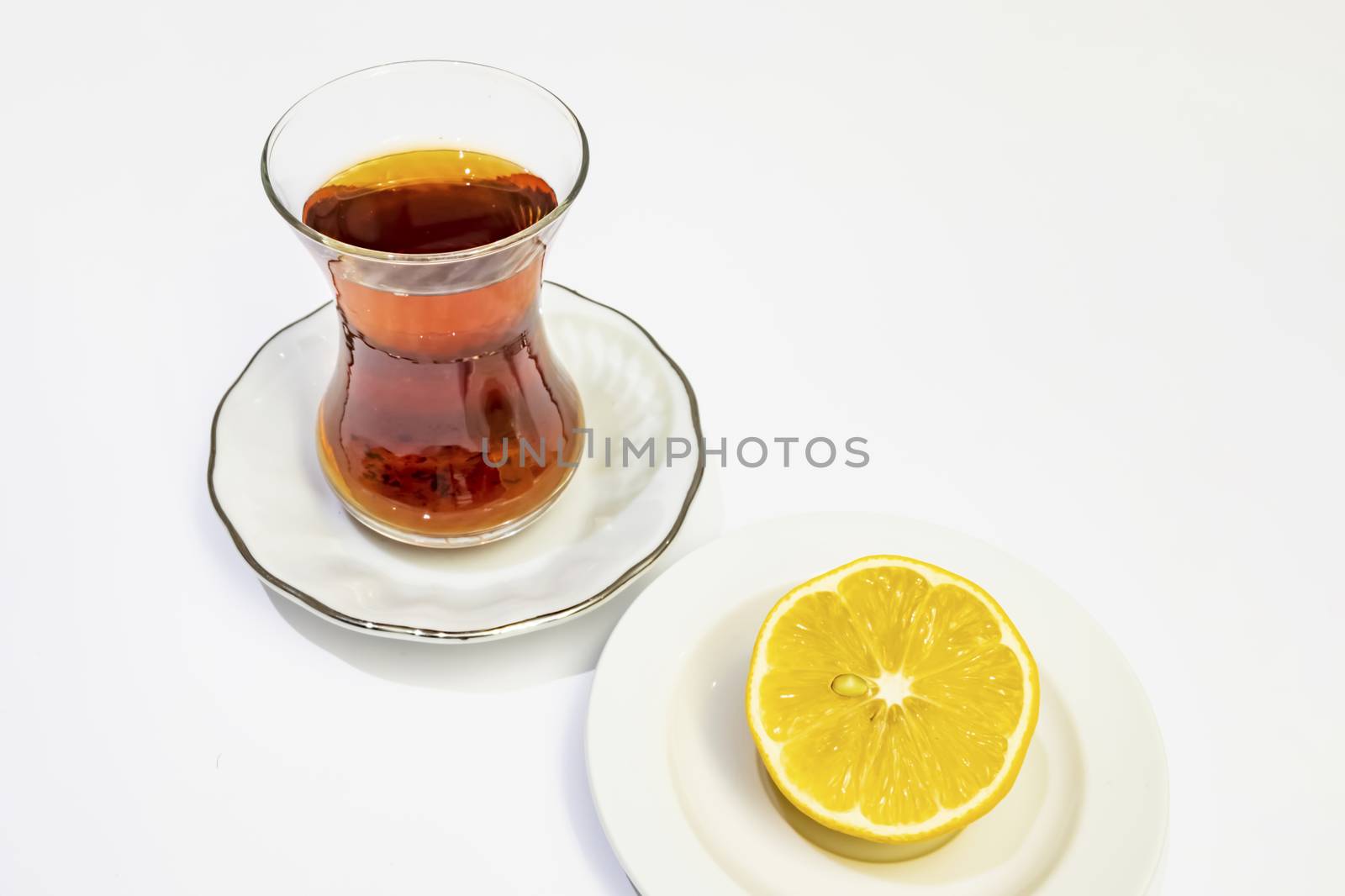 ready to drink traditional turkish tea in glass cup