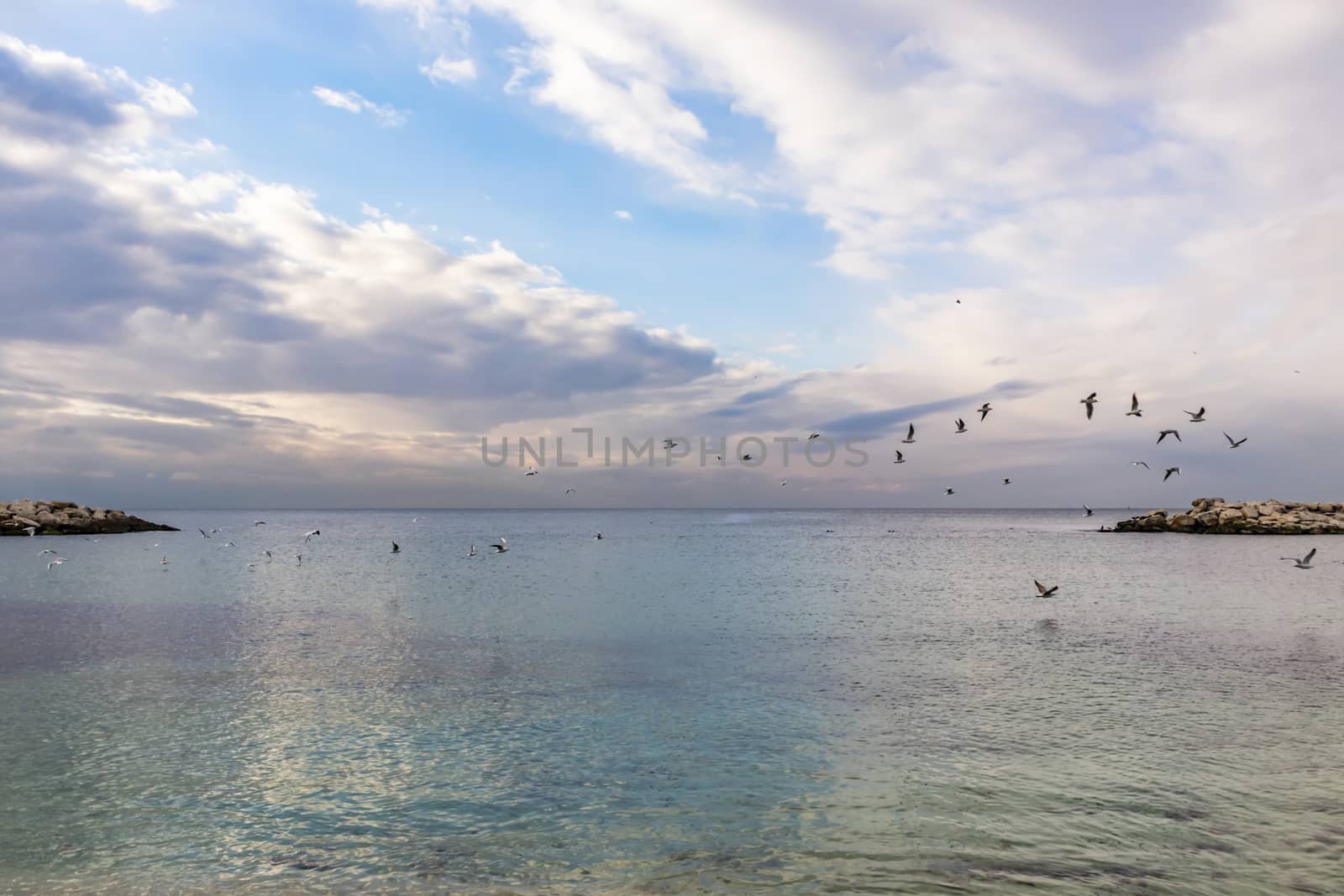 relaxing sea view in nature for background and wallpaper