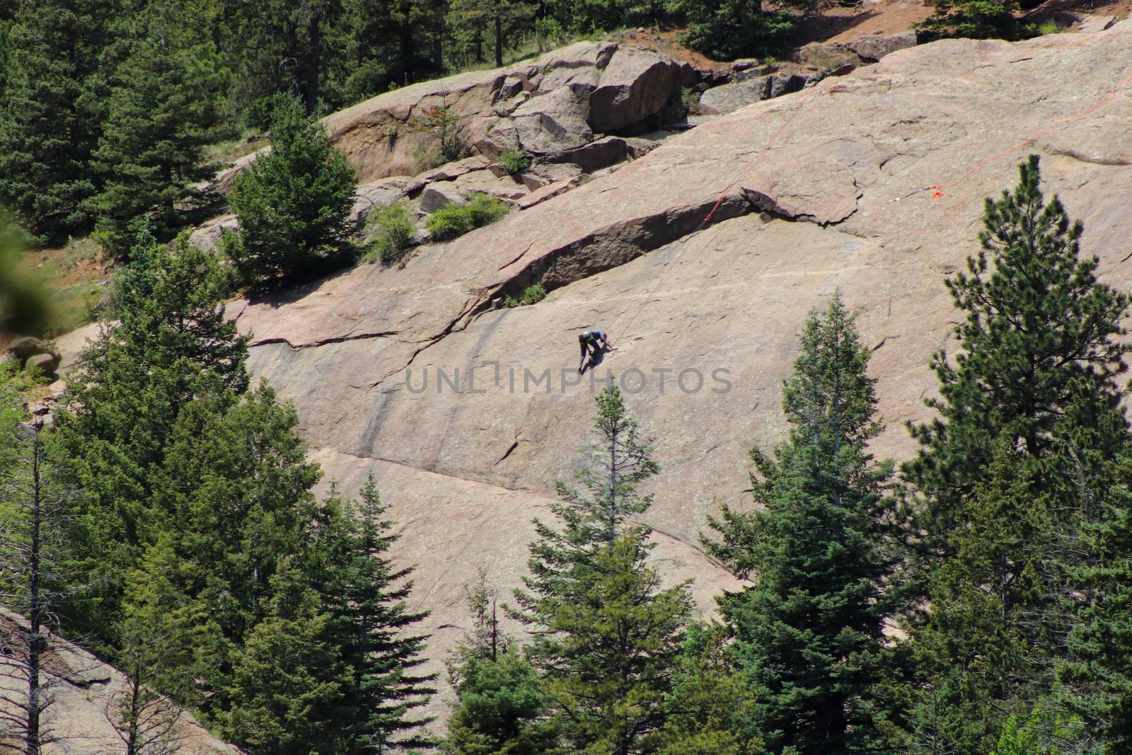 Helen hunt's falls Colorado Man rock climbing by gena_wells
