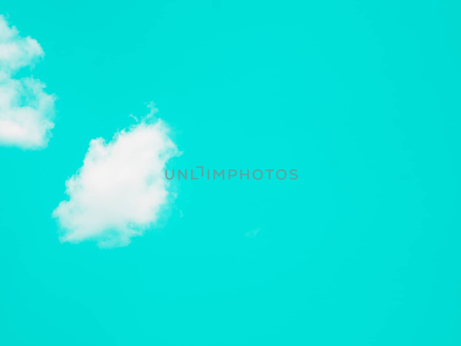Abstract clouds on cyan pastel sky by panyajampatong