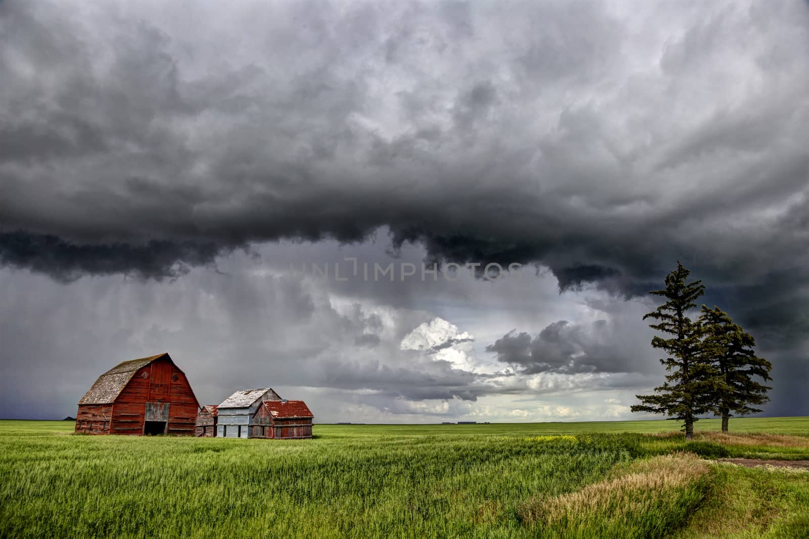 Prairie Storm Canada summer rural major structure Saskatchewan