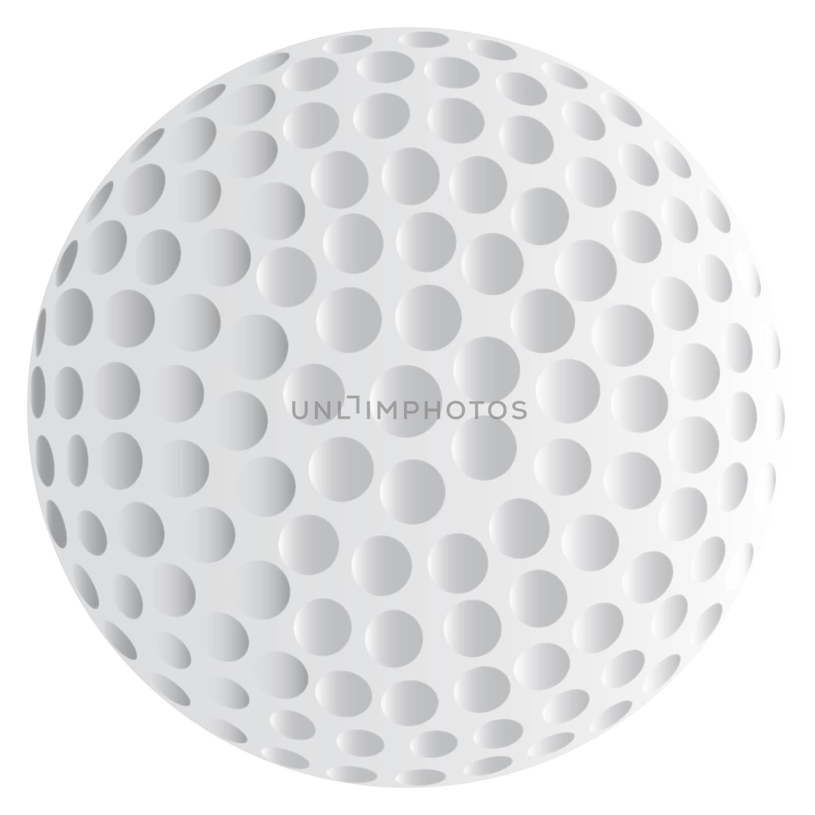 Isolated Golf Ball by Bigalbaloo