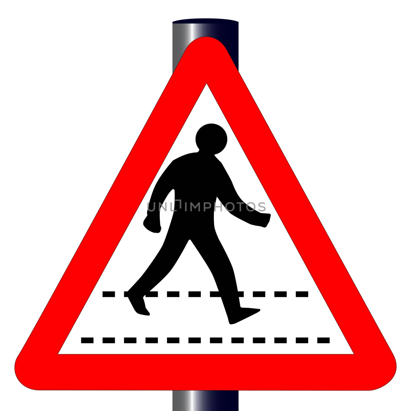 Pedestrian Traffic Sign by Bigalbaloo