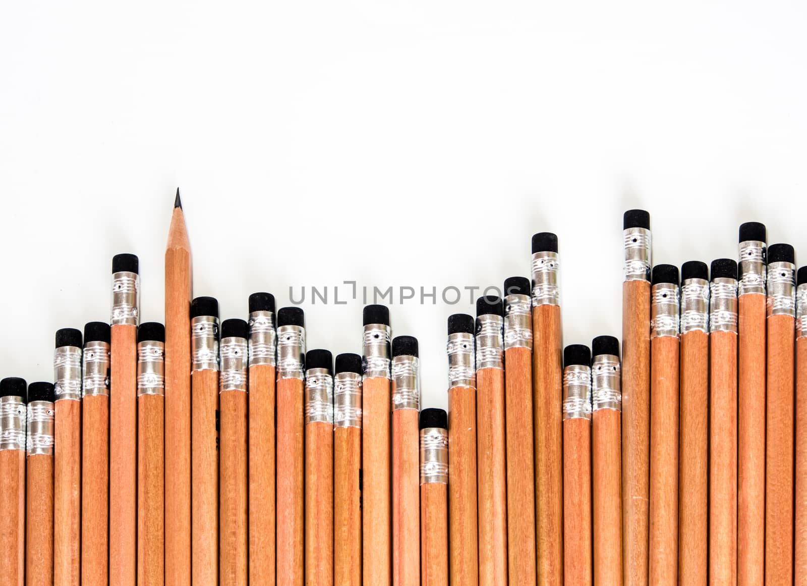 Sorted in a neatly pencil and eraser at the end by Satakorn