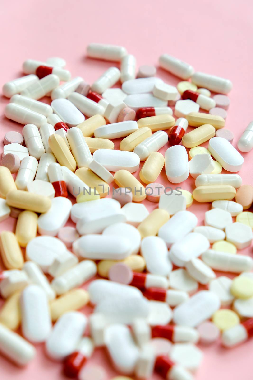 Colorful Assortment Of Medicine background