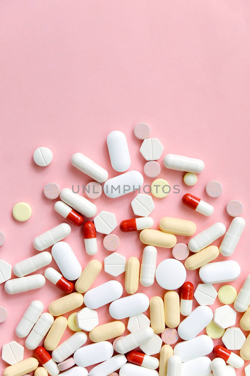 Colorful Assortment Of Medicine background by ponsulak