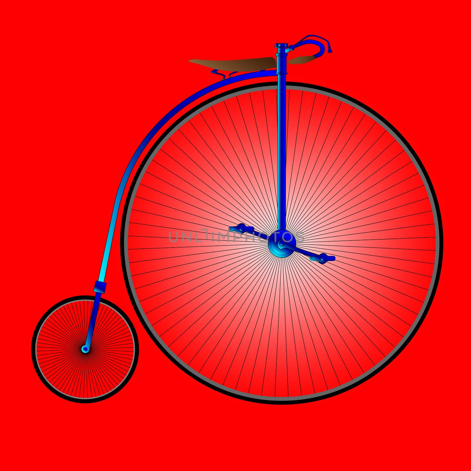 Penny Farthing Bicycle by Bigalbaloo