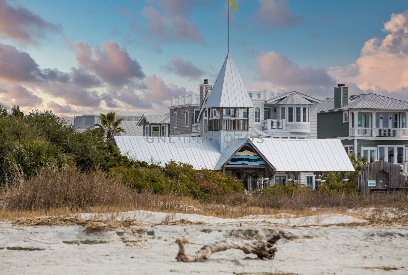 Beach Entrance to Ocean Front Condos