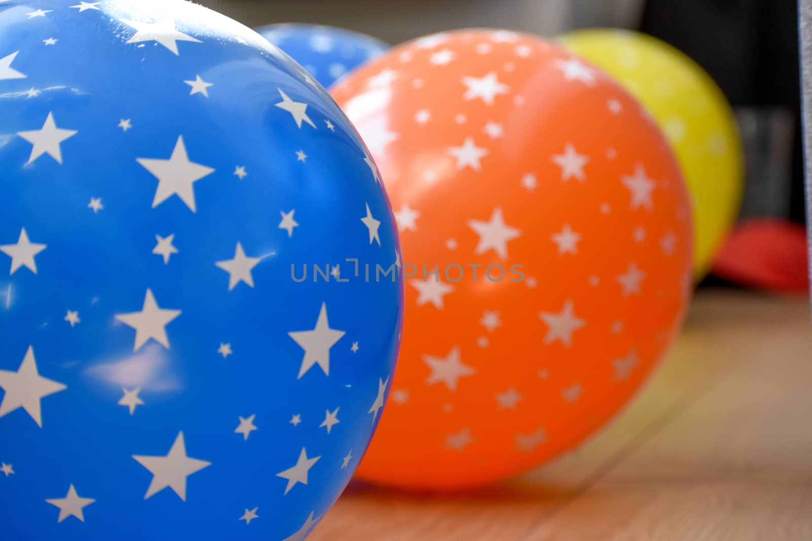 Vibrant Colorful celebration balloons