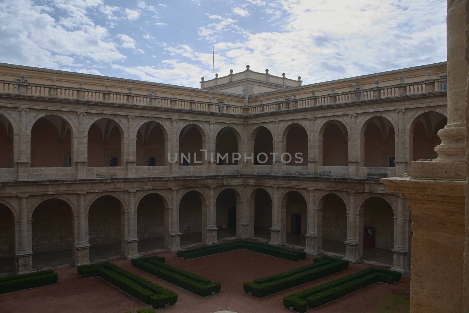 The cloister of the monastery by raul_ruiz