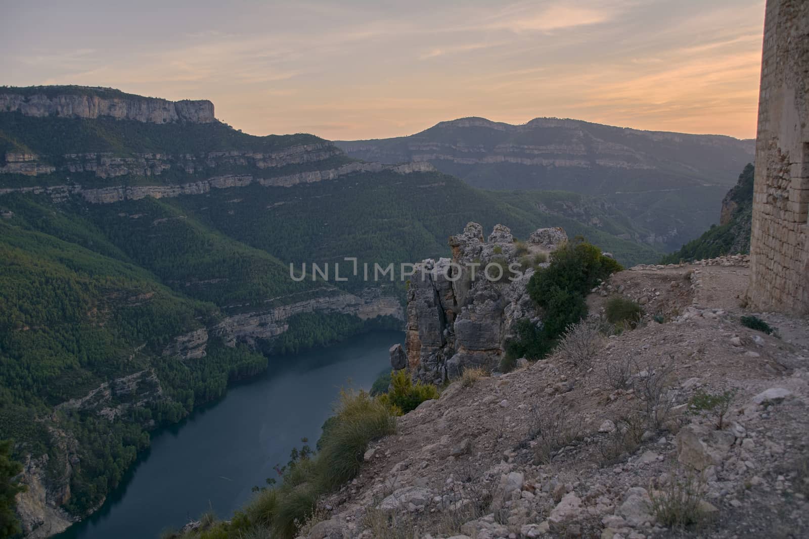 The wonderful views from the castle to the river, Loneliness and tranquility