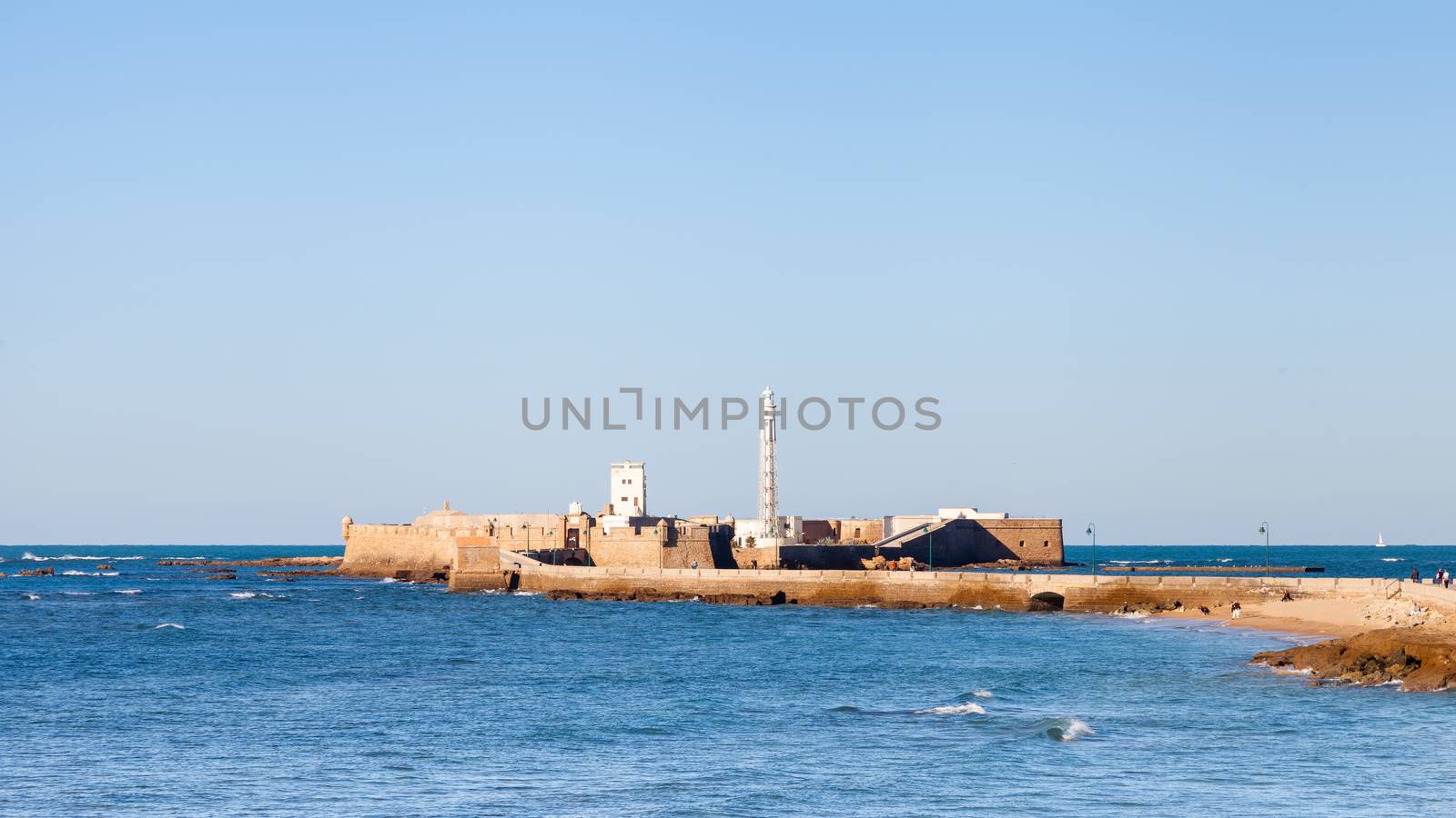 Castillo de San Sebastian in Cadiz, Spain.