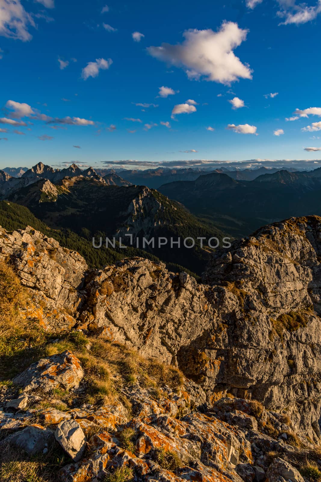 Beautiful mountain tour to the Aggenstein at sunset in the Tannheimer Tal