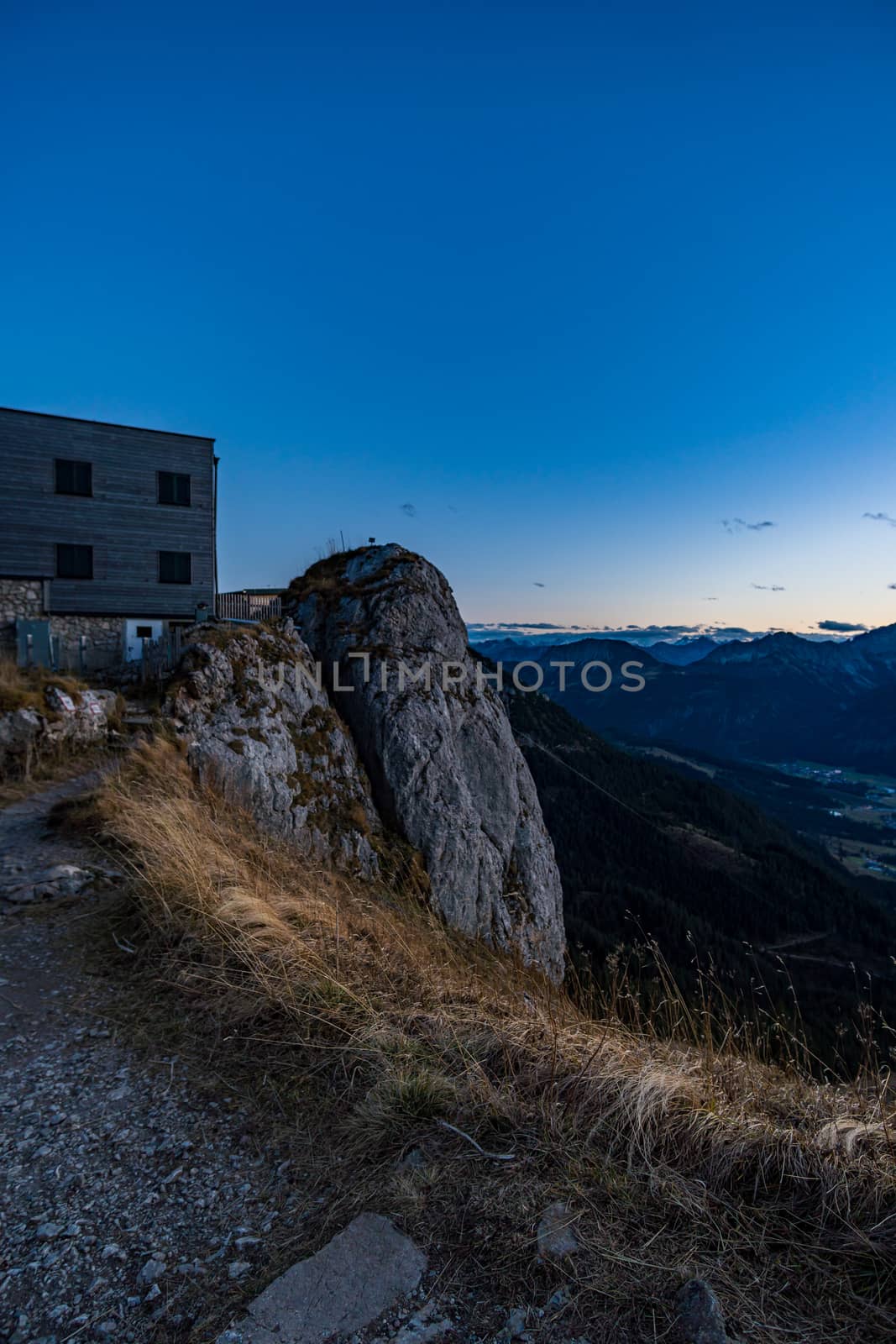 Beautiful mountain tour to the Aggenstein at sunset in the Tannheimer Tal