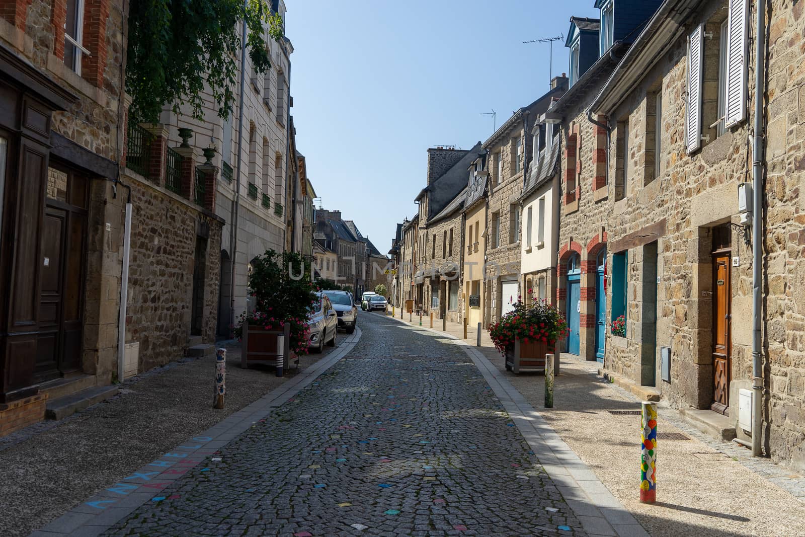 Travel in France small town streets by javax