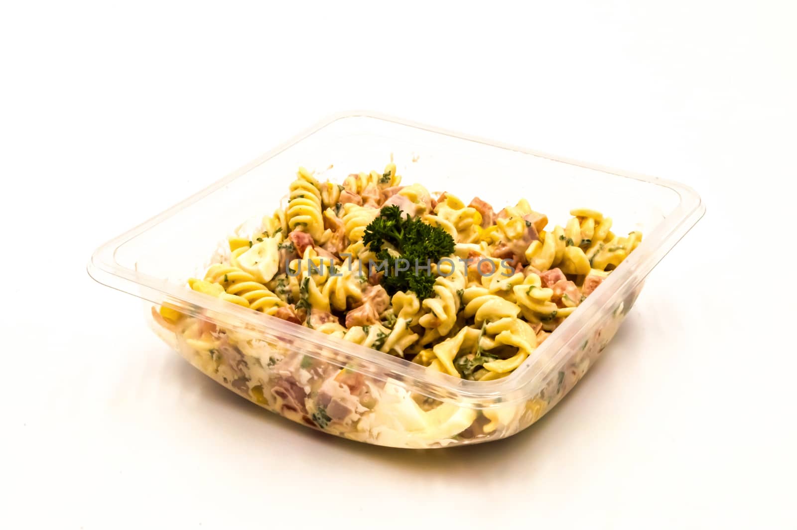 Tray of pasta salad  by Philou1000
