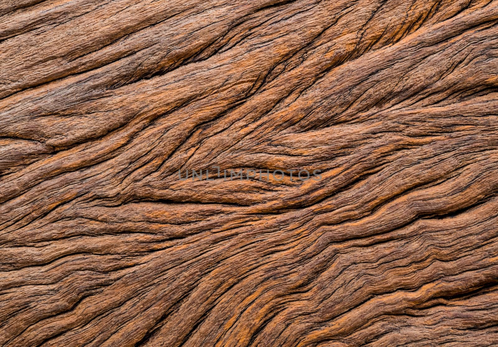 Abstract texture on surface of old wooden board by Satakorn