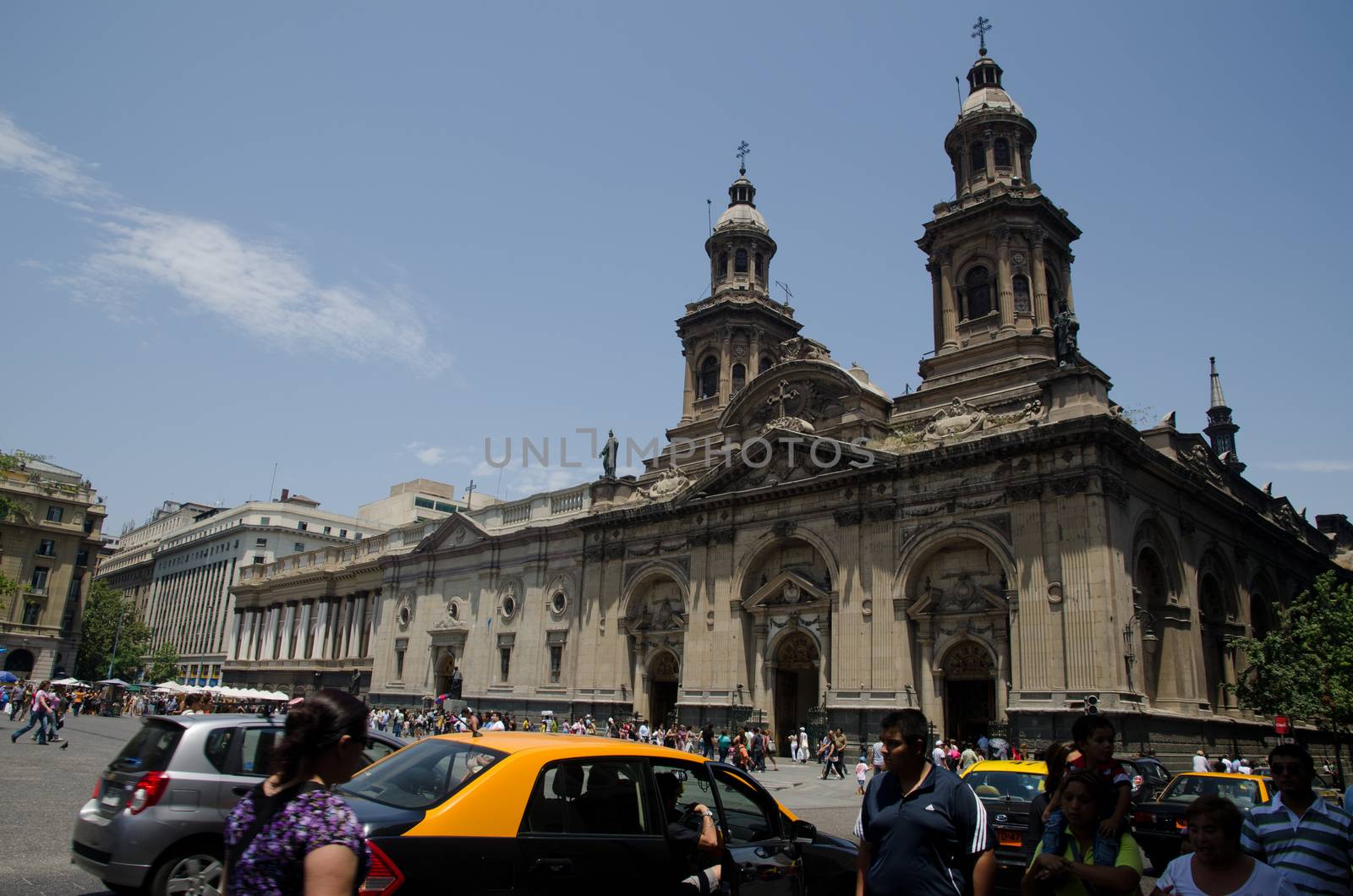 Metropolitan Cathedral in the Arm Square of Santiago de Chile. by VictorSuarez