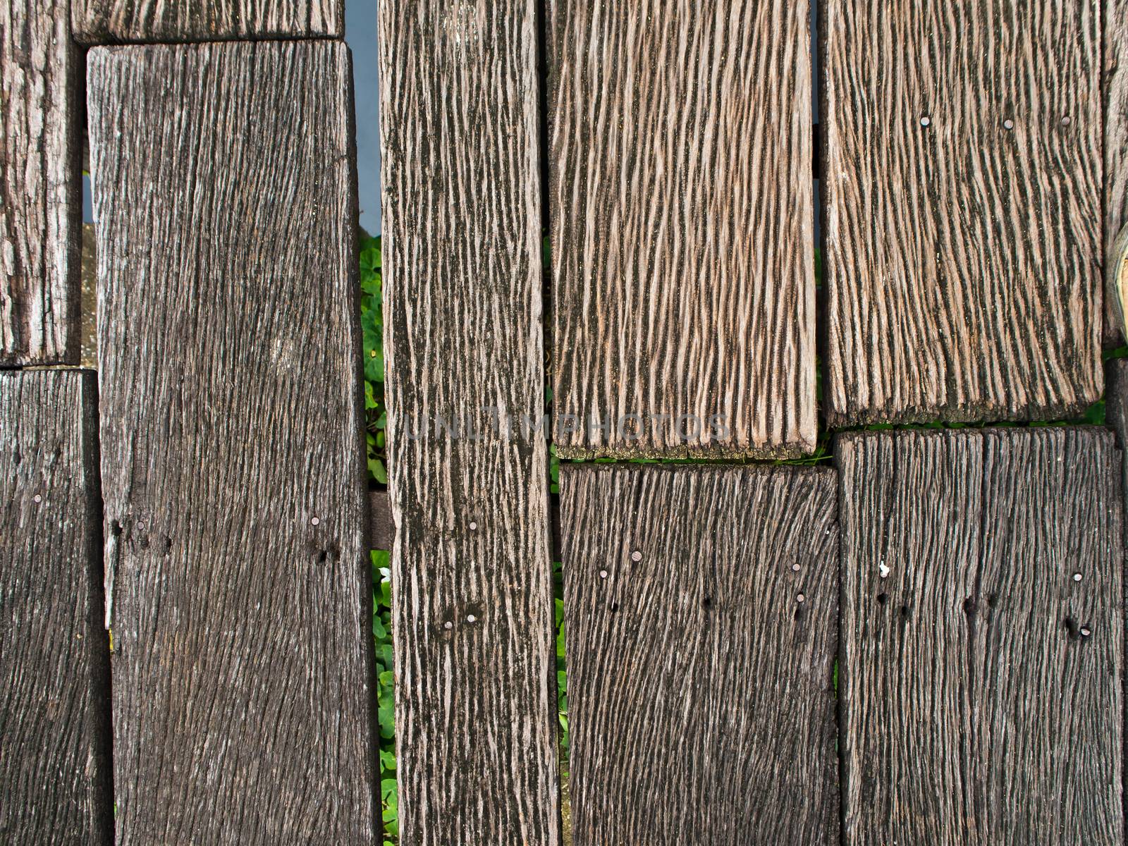 Hardwood floor texture and patterns of canal terrace by Satakorn