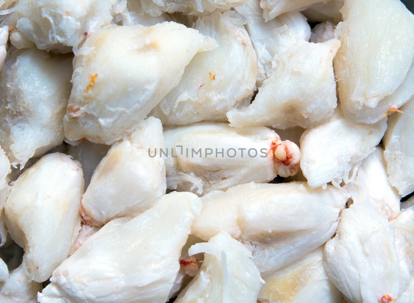 The texture of Crab Meat, the ingredient to cooking by Satakorn