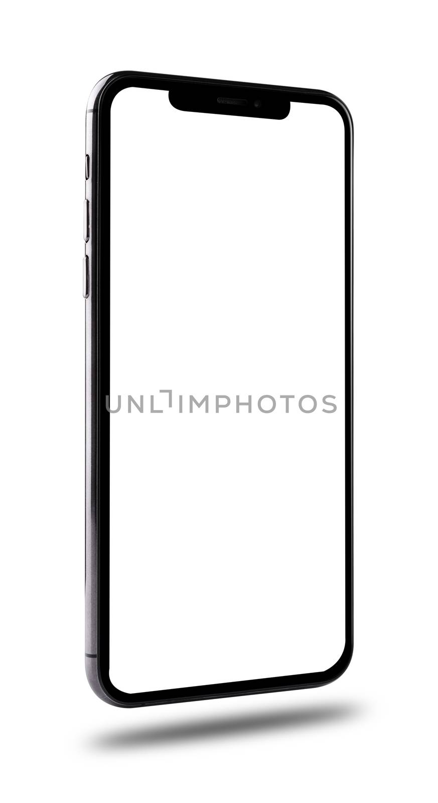 Smartphone mobile mockup blank side screen by Sorapop