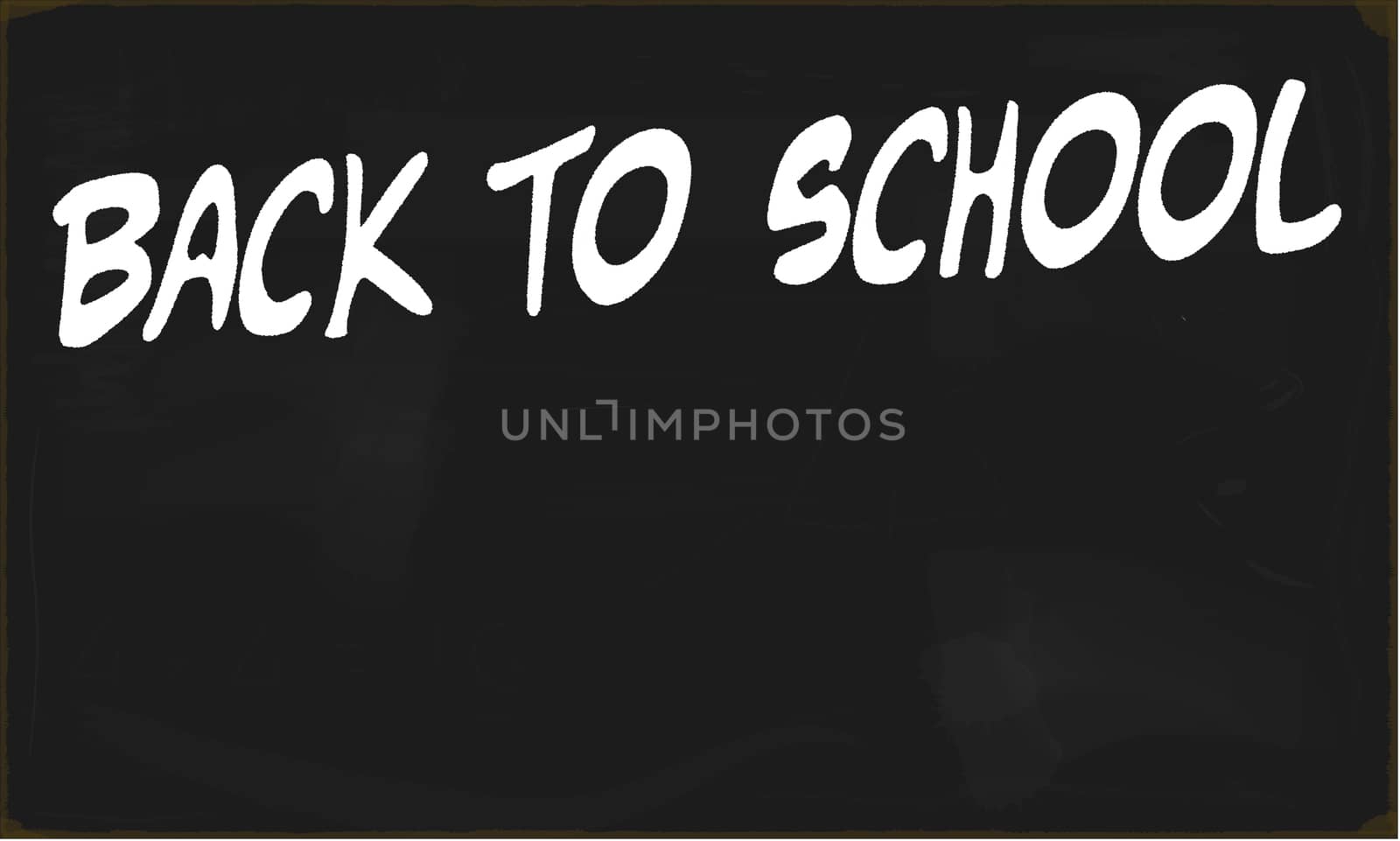 A worn out old blackboard with the legend 'back to school' in original vector text.