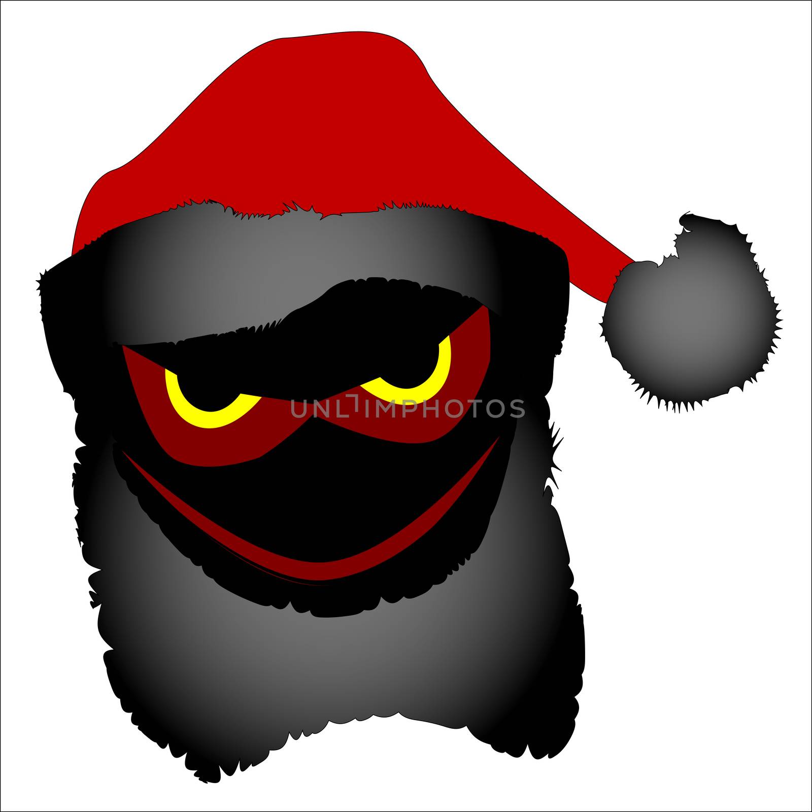 The alter ego of Father Christmas, an evil Santa.