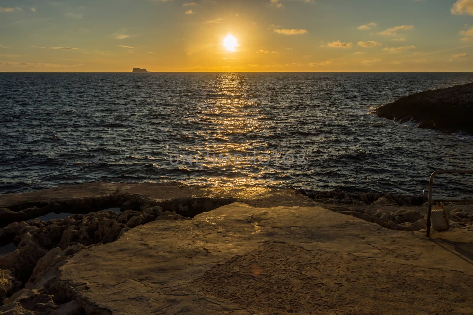 Sunset over the Mediterranean Sea  by Philou1000