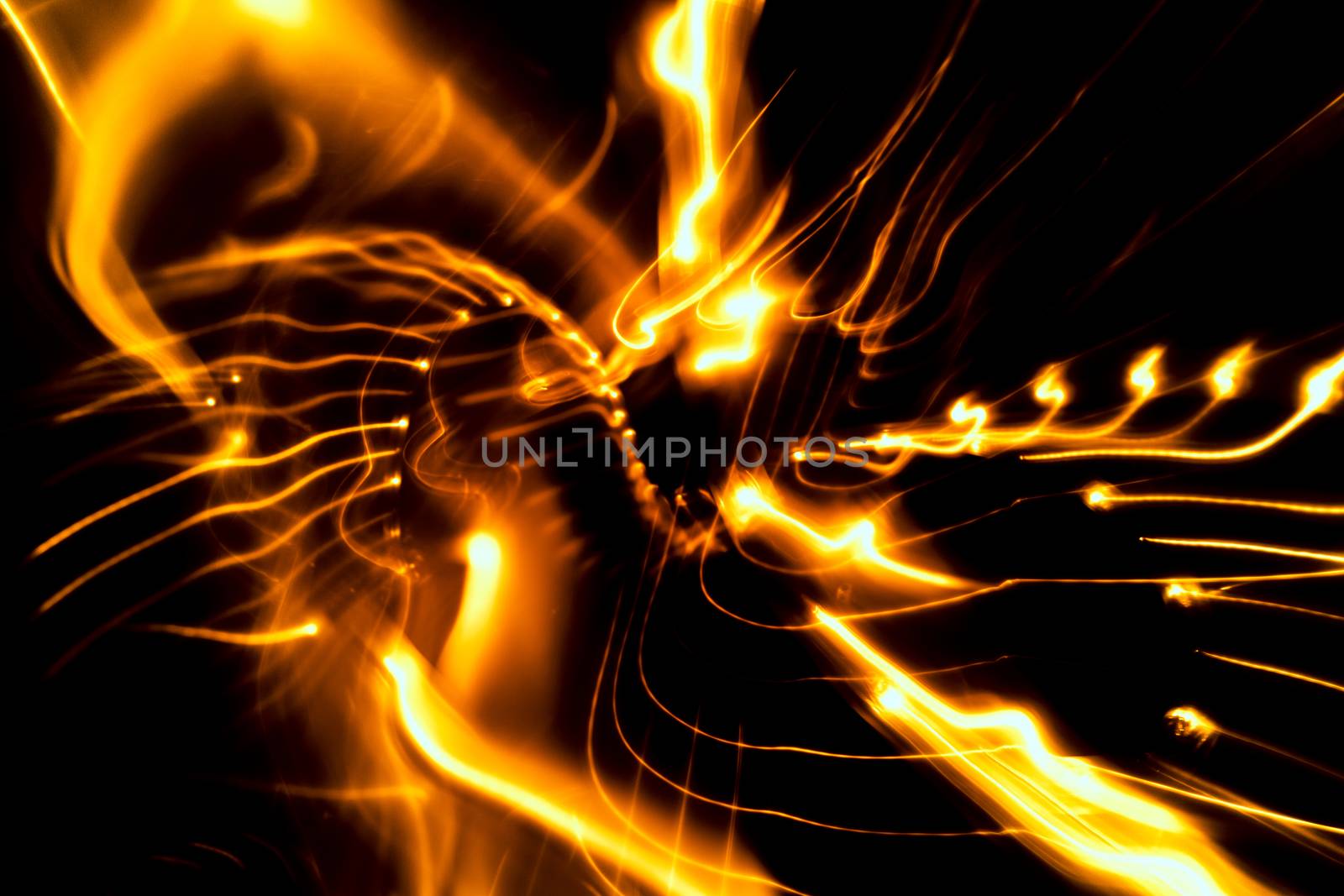 Abstract background light with music note bokeh in the dark
