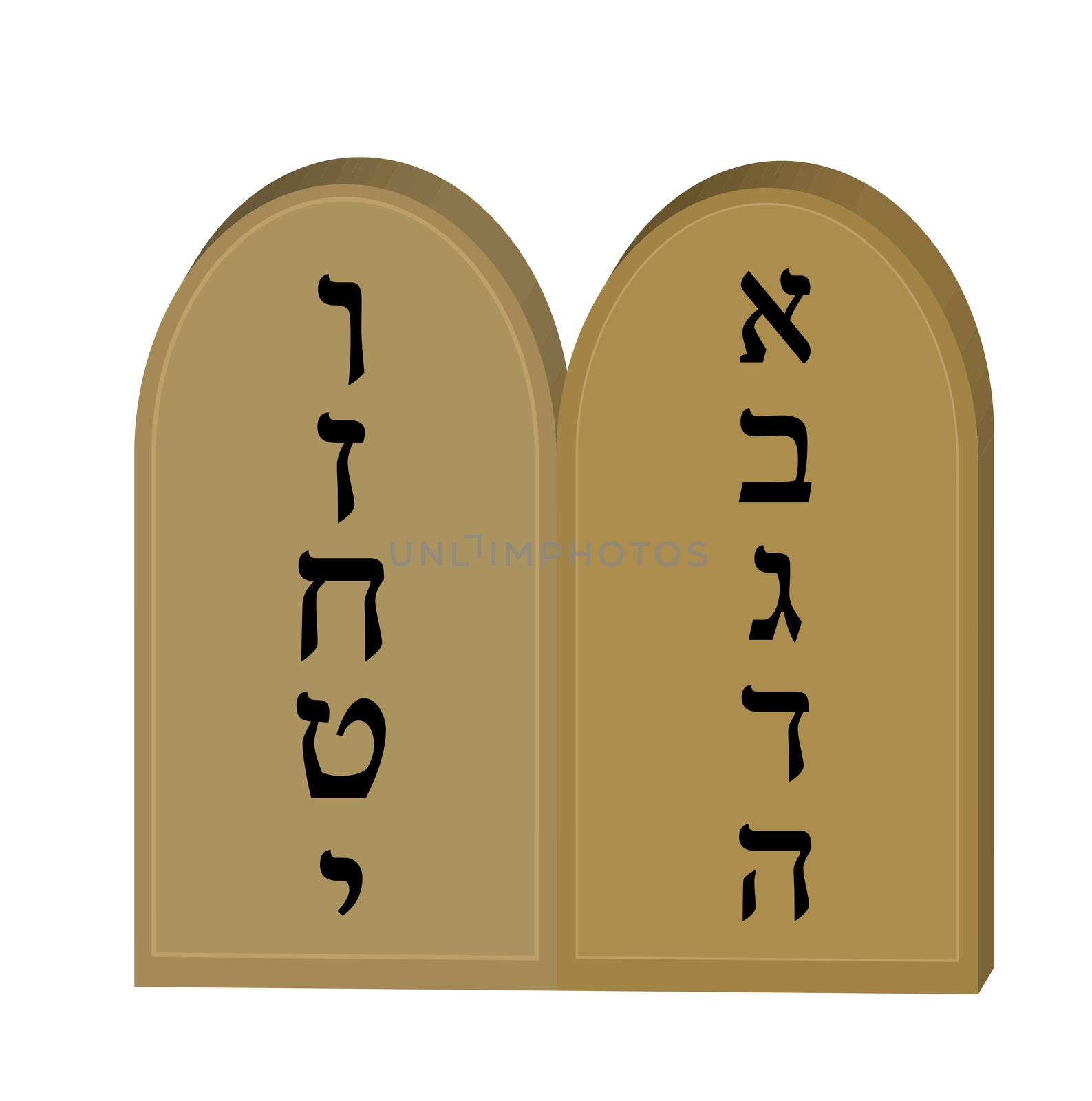 Tablets Jewish from 10 commandments icon, flat, cartoon style. Jewish religious holiday Shavuot, concept. Isolated on white background. illustration, clip-art. by lucia_fox