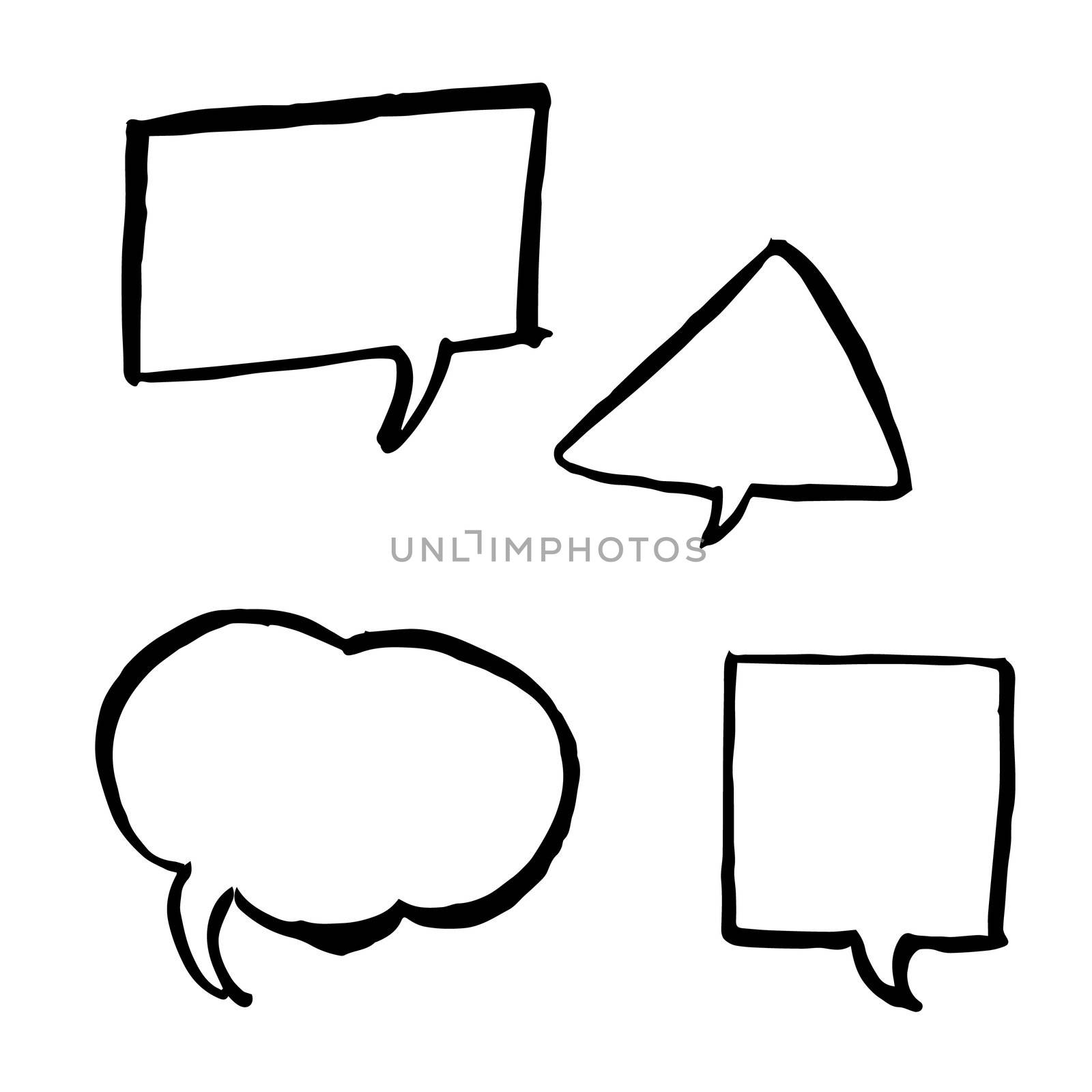 freehand sketch illustration  speech bubble symbol doodle hand drawn
