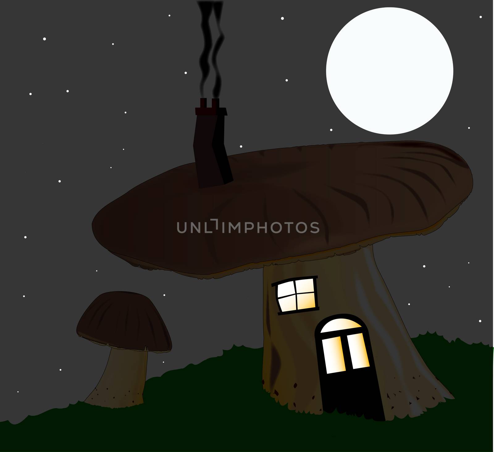 Mushroom House by Bigalbaloo