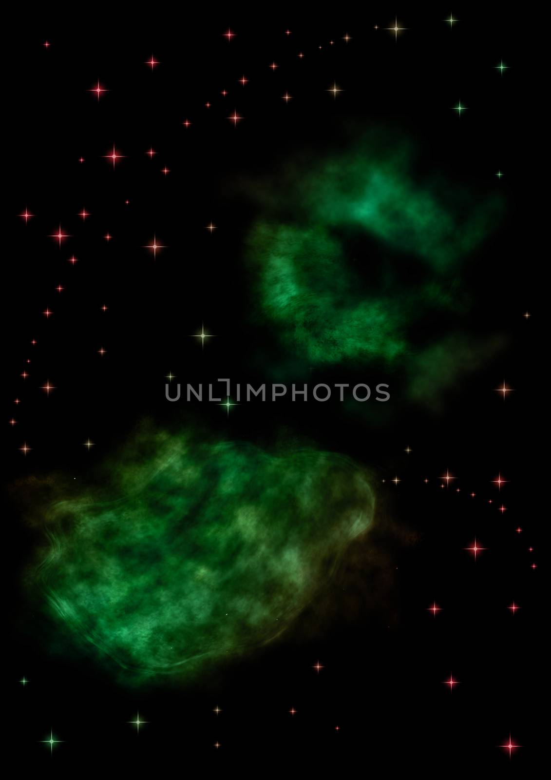 Star field in space a nebulae and a gas congestion. Elements of this image furnished by NASA . 3D rendering