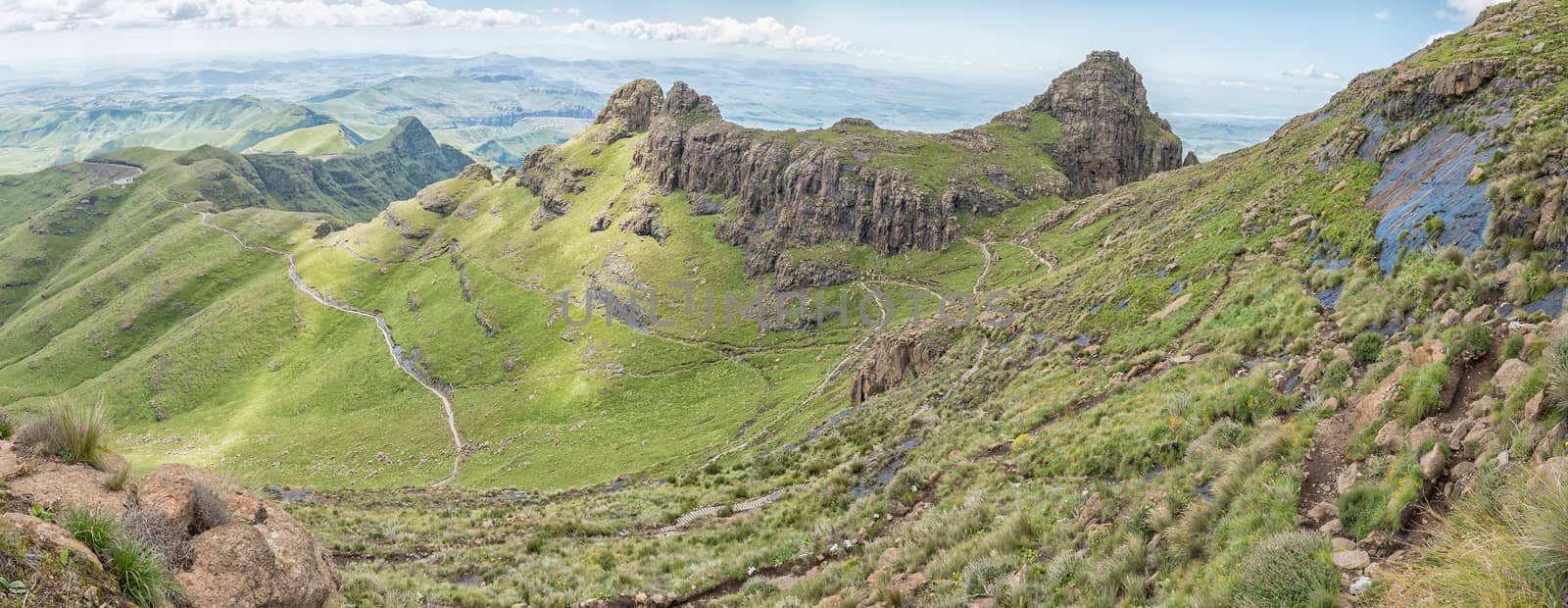 Panorama of the first part of the Sentinel hiking trail by dpreezg