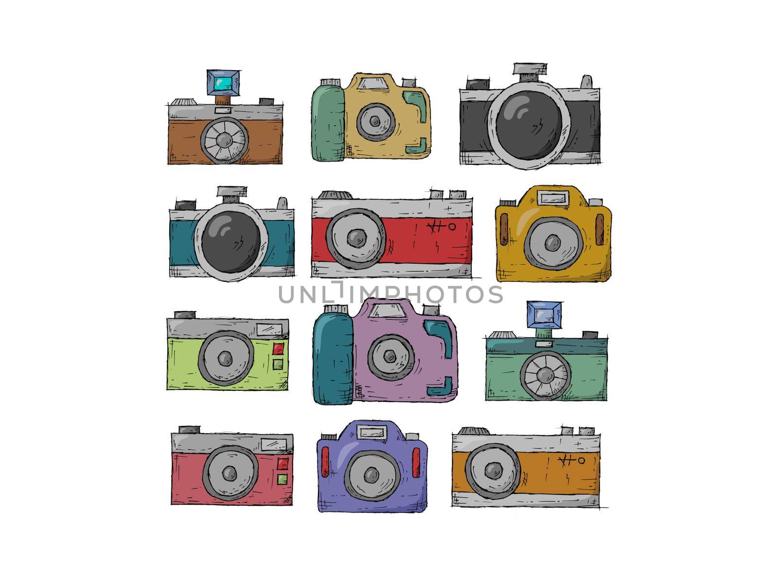 very nice retro camera - 3d rendering by mariephotos