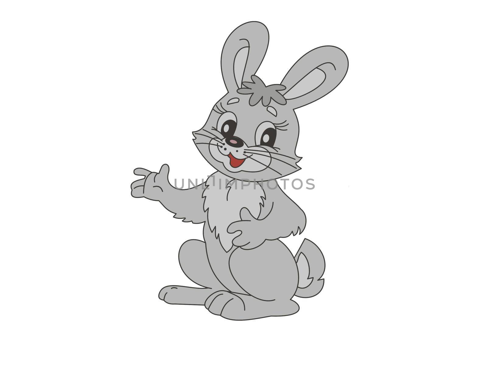 Happy easter colors on white background - 3d rendering