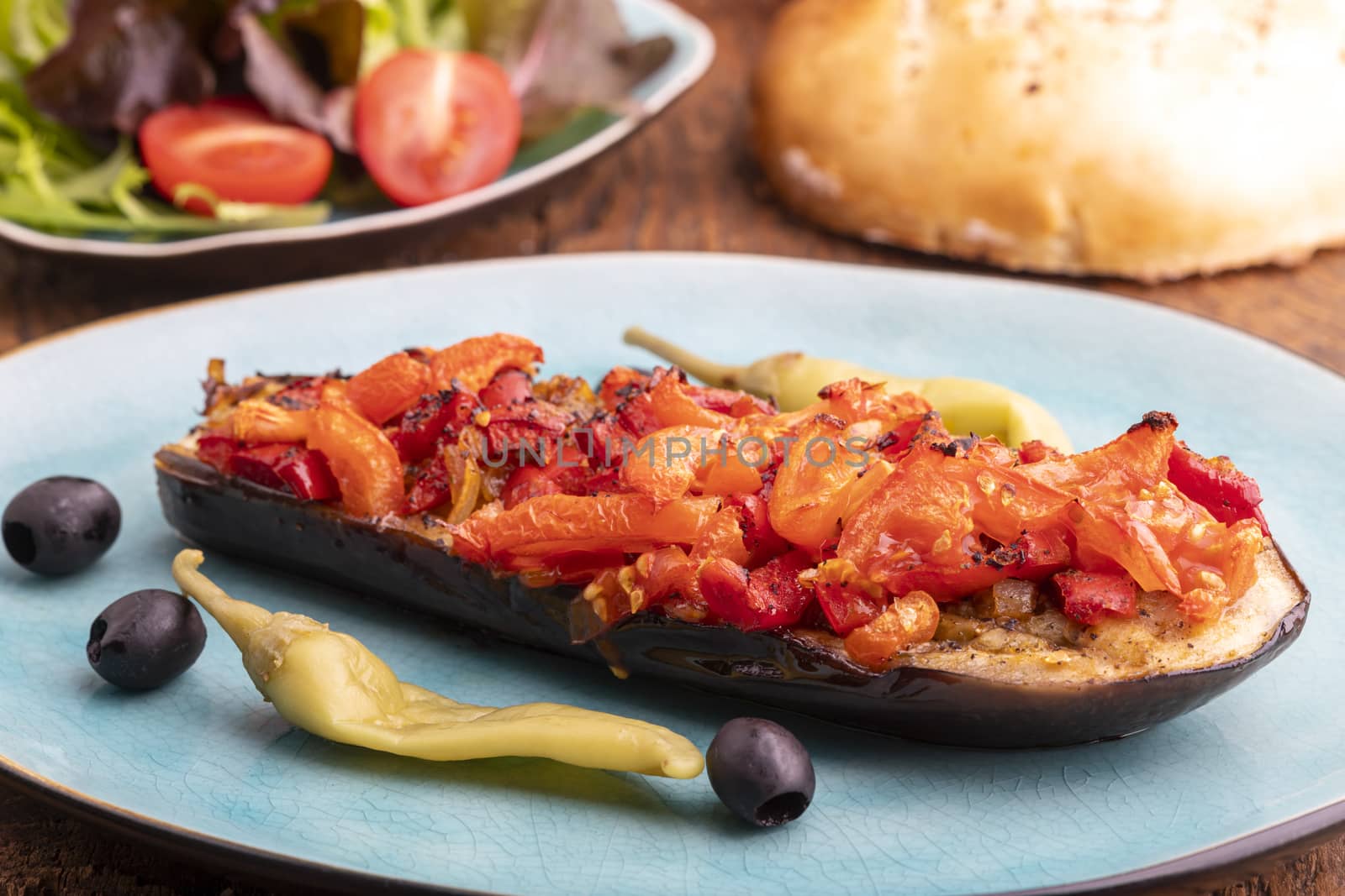 turkish karniyarik a stuffed aubergine