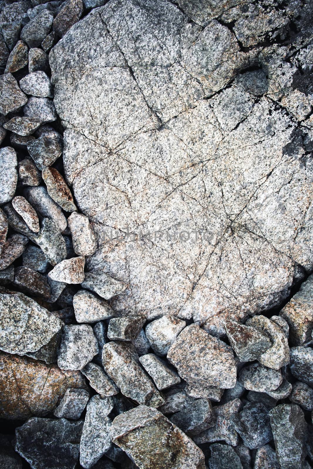 nature background or texture detail of stone walkway in mountains